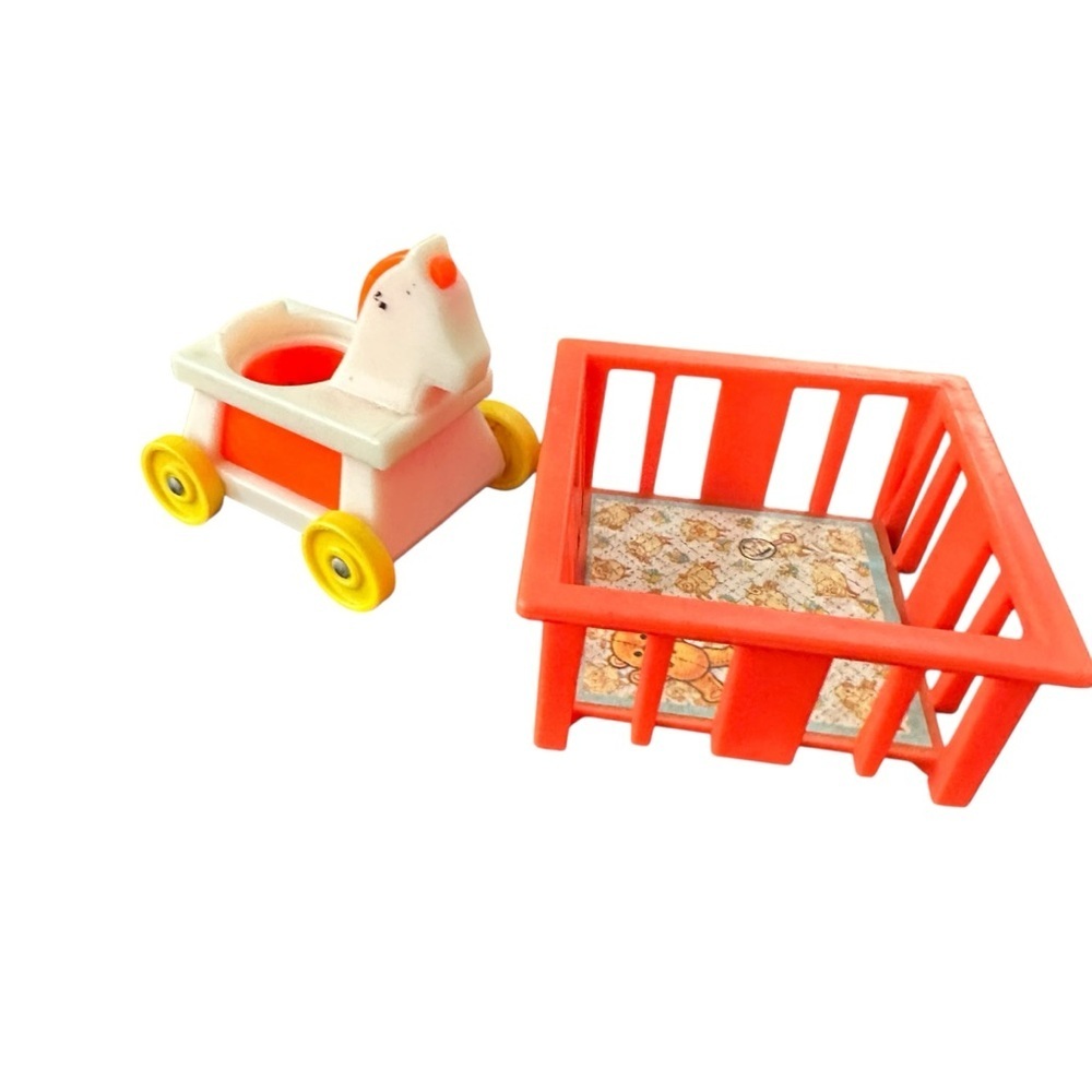 Vintage Fisher Price Rocking Horse and Playpen